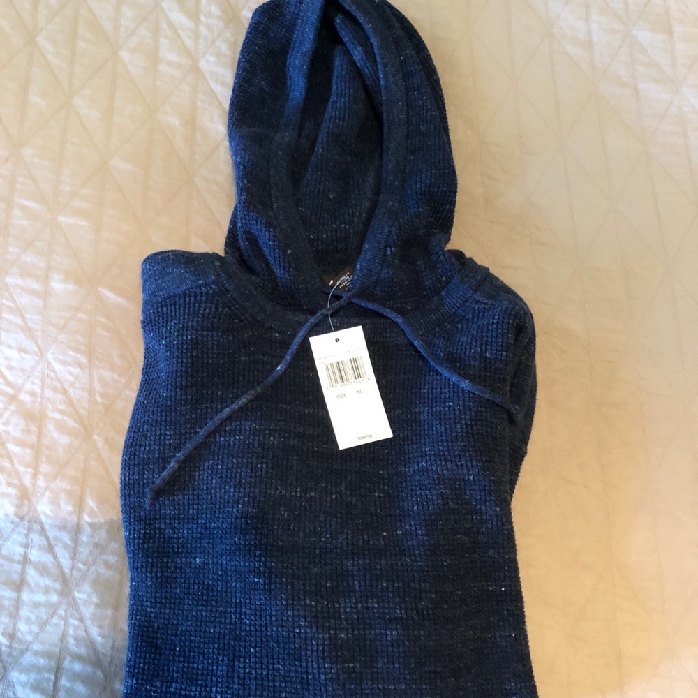 Michael Kors gorgeous blue tweed hoody sweater. XL